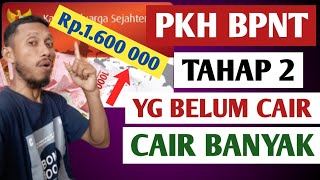 Cek ATM merah putih PKH BPNT yang belum cair tahap 2 alhamdulillah udah ada isinya 1.600 000