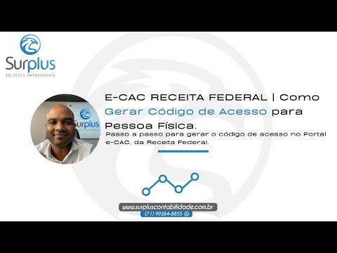 E-CAC RECEITA FEDERAL | Como Gerar Código de Acesso | Pessoa Física