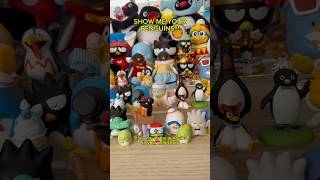 My penguin collection goes HARD #sanrio #tuxedosam #badtzmaru #pingu #feathersmcgraw #kingdedede