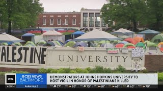 Demonstrators at Johns Hopkins to host vigil for Palestinians killed in Gaza