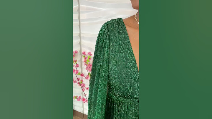 VESTIDO VERDE ESMERALDA MANGA CAPA EM LUREX COM FIOS DE BRILHO 👗✅ #vestidofesta #fashion #youtube