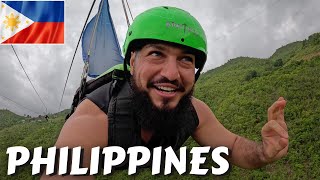 The Most Weird $10 Zipline In Kawasan Falls, Badian, Philippines 🇵🇭