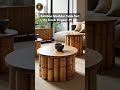 Bamboo Modular Table Set: Eco & Elegant! 🌿🪑 #bamboodesign #modularfurniture #ecochic #tableset #art