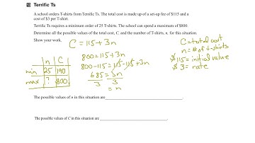 EQAO Grade 9 Academic Math 2016 Question 13 Solution