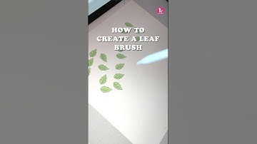 Create a leaf brush in Procreate #art #procreatebrush #procreate