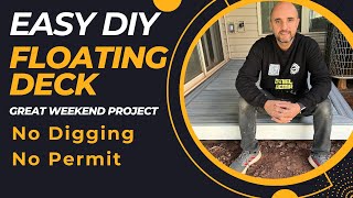 DIY Floating Trex Deck Without a Permit | Easy Home Improvement Project