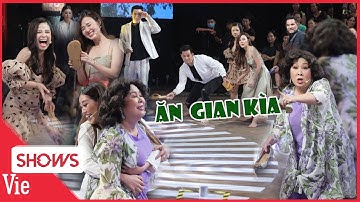 Sân khấu Ký Ức Vui Vẻ "hỗn loạn" với trò chơi tuổi thơ tạt lon, Hồng Vân hết hơi chạy bở hơi tai