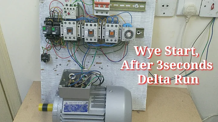 Wye Delta Connection Using Single Push Button (Part 2) (English Subtitle)