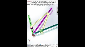 Linkage for Linear Motions - Mechanical Animation #mechanics #animation
