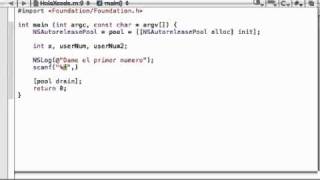 Objective-C. Tutorial 14. ScanF. (Español Latino).