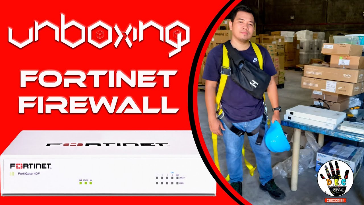 Unboxing Fortinet Firewall / FortiGate Firewall Model: FG-40F - YouTube