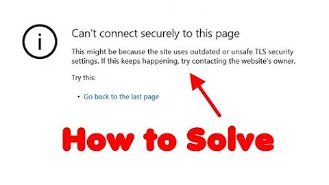 Fix: Can’t connect securely to this page ie11 or edge windows 10