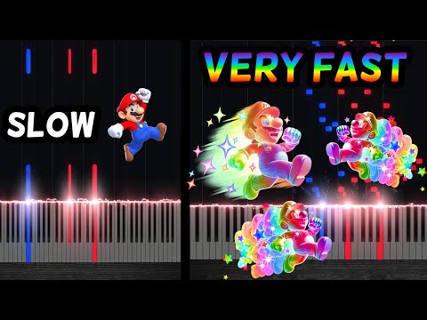 Super Mario Bros. Theme from very slow to VERY FAST