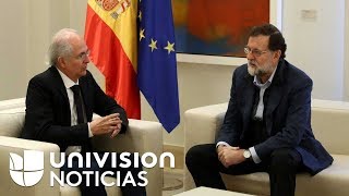 El opositor venezolano Antonio Ledezma llega a España y se reúne con Rajoy