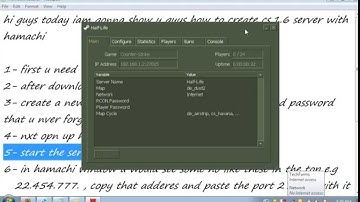 how to make cs 1.6 server with hamachi !!!!