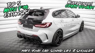 Top 5 BMW M135i F40 Exhausts 2022! by Car Culture 20,799 views 1 year ago 3 minutes, 28 seconds
