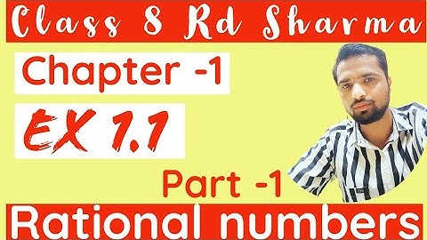Class 8 rd sharma solutions Ex 1.1