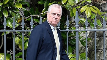 Prince Andrew makes rare Royal Family appearance at the Duchess of Kent’s funeral
