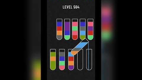 Water sort puzzle level 564