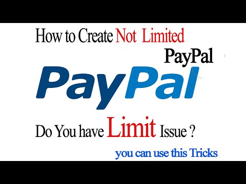 How to create not limited paypal account step by step