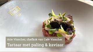 Steak Tartare met paling & kaviaar van Café Visscher