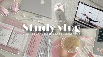 Study vlog 🌷waking up at 6am, note taking, coffee, skincare, gym, flash cards