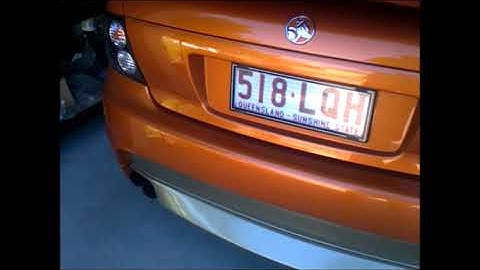 hsv Vx ss ls1 vcm cam lumpy idle twin 2.5 inch exhaust video