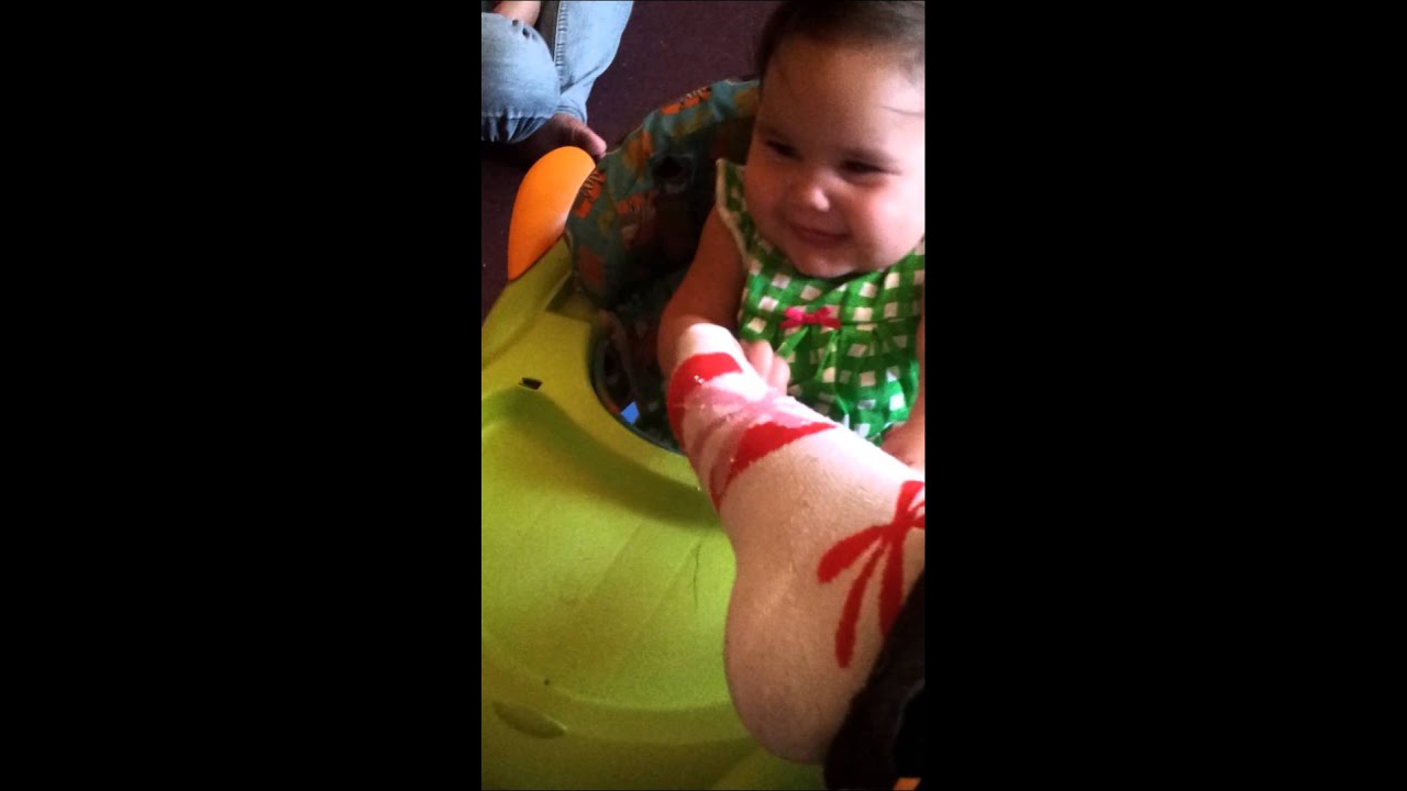 Baby eating my foot YouTube