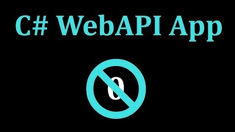 Non-Zero Days: C# WebAPI