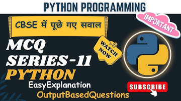 Python mcq | MCQ -11 | HPSC PGT Computer Science | O Level m3-r3 | python for beginners