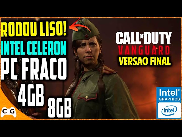 Call of Duty Vanguard Em PC FRACO Intel Celeron Sem Placa de Vídeo