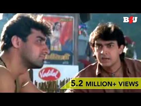 Twinkle Khanna Steals Aamir Khan's Clothes | Mela | Comedy Scene | Full HD