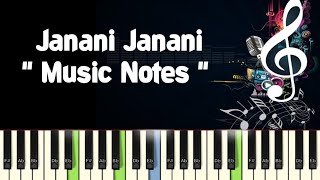 Janani Janani (Thaayi Mookambikkai) Piano, Guitar, Saxophone, Voilin Notes /Midi Files /Karaoke chords