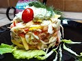 Крабовые палочки + курочка = классный салат!