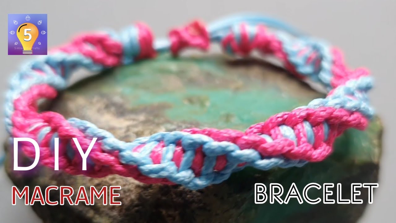 How to make a double braided rope bracelet - YouTube