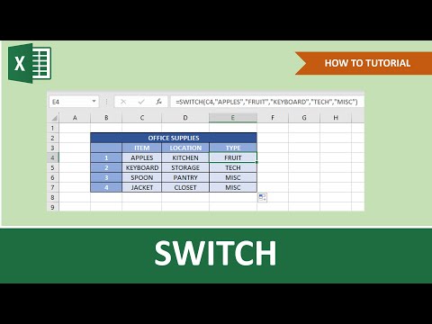 How To Use The SWITCH Function In Excel | Beginner Tutorial