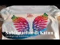 Sublimation pada kaos katun - with English Subtitled