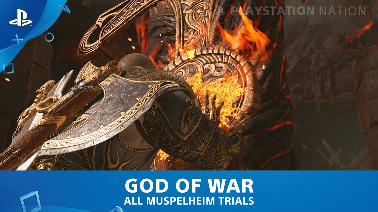 God of War (2018) Side Quests All Muspelheim Trials YouTube