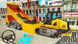 Construction Vehicles - Excavator Simulator 2018 City Road Real Builder - Best Android Gameplay screenshot 5