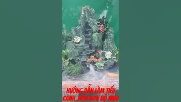 Huong dẫn làm tiểu cảnh hòn non bộ mini