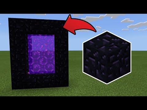 MCPE : How To Make a Portal to the Obsidian Block Dimension