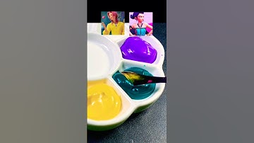 DIY 😍 Kpop demon hunters colors mixing #colormixing #kpopdemonhunters #satisfying