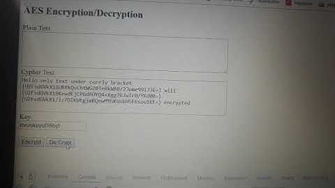 AES encryption 128