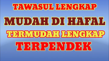 tawasul singkat teks indonesia /latin