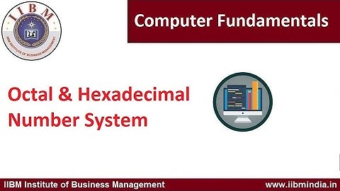 IIBM Institute | Computer Fundamentals | Octal and Hexadecimal Number System #iibminstitute