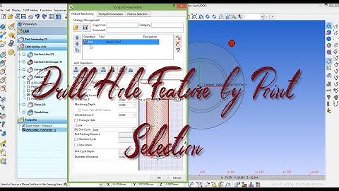 Drill Hole Feature by Point Selection Tips & Tricks#worknc