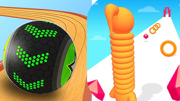 Going Balls vs Long Neck Run All Levels New Update iOS Android Walkthrough