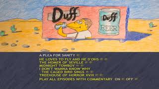 The Simpsons Season 19 Disc 01 DVD Menu