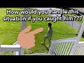 Guy CAUGHT stealing from neighbor...