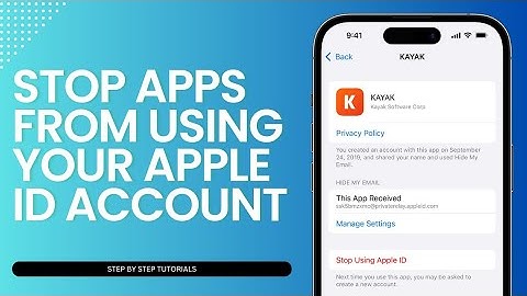 How To Stop Apps From Using Your Apple ID Account | Unlink Apps From Apple ID